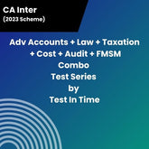 CA Inter (Adv Accounts + Law + Taxation + Cost + Audit + FMSM) Combo Test Series by Test In Time